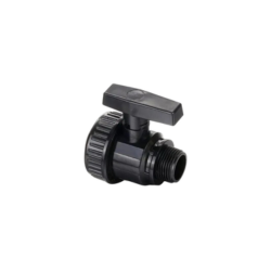 PVC MxF BALL VALVE BLACK COLOR